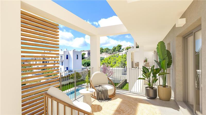 Brandneu. Penthouse in Wohnanlage mit Gemeinschaftspool und Gärten,