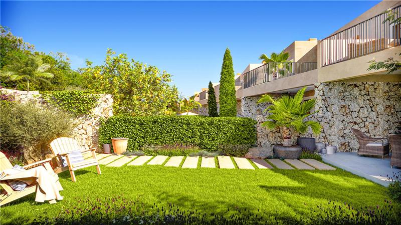 A estrenar. Adosado con terraza y jardín privado en residencial con piscina,