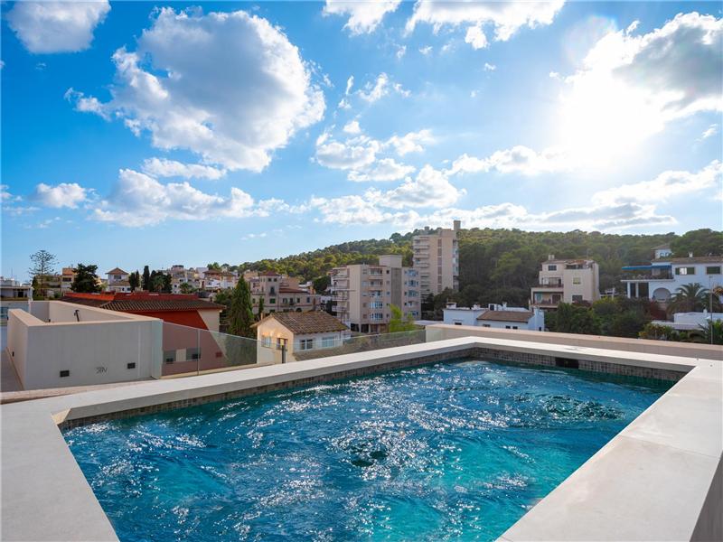 A estrenar. Ático con piscina privada en Son Armadams,