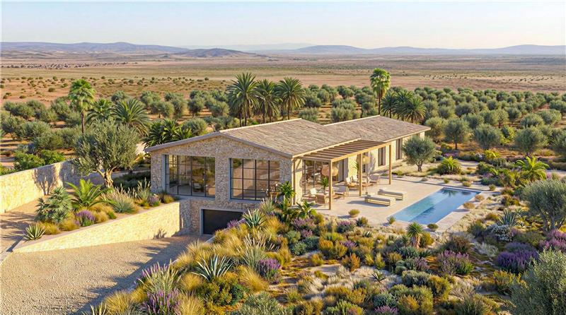 Neubau-Finca auf einem ca. 22.000 m² großen Grundstück in Llubí